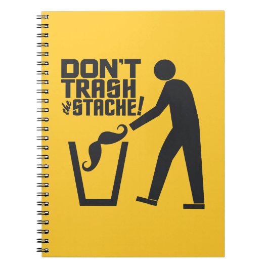 Trash Stache benutzerdefiniertes Farbnotebook Notizblock (Vorderseite)