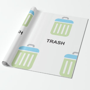 Trash-Symbol Geschenkpapier