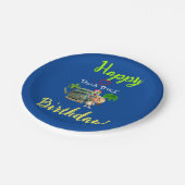 Trash Truck Pappteller (Schrägansicht)