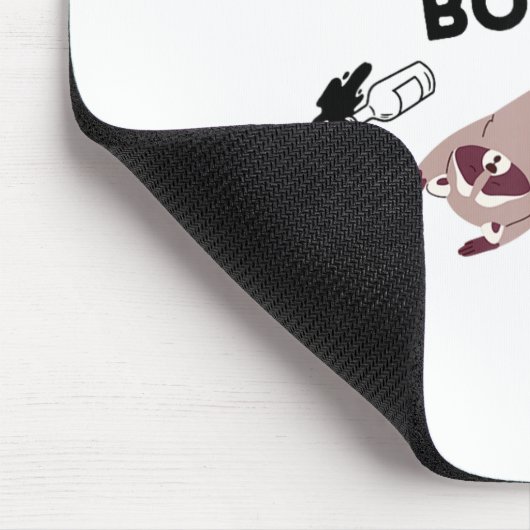Trashed Boyfriend, Funny Trashed Panda Couples Pre Mousepad (Ecke)
