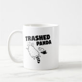 Trashed Panda, Funny Drunk Raccoon, Funny Trash Pa Kaffeetasse (Links)