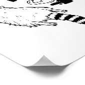 Trashed Panda, Funny Drunk Raccoon, Funny Trash Pa Poster (Ecke)