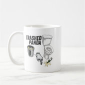 Trashed Panda, Funny Drunk Raccoon, Trash Panda Hu Kaffeetasse (Links)