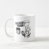 Trashed Panda, Funny Drunk Raccoon, Trash Panda Hu Kaffeetasse (Links)