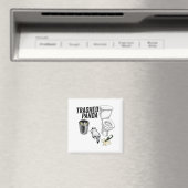 Trashed Panda, Funny Drunk Raccoon, Trash Panda Hu Magnet (In Situ (Geschirrspüler))