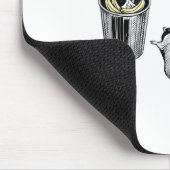 Trashed Panda, Funny Drunk Raccoon, Trash Panda Hu Mousepad (Ecke)