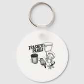 Trashed Panda, Funny Drunk Raccoon, Trash Panda Hu Schlüsselanhänger (Vorderseite)