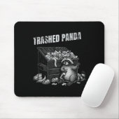 Trashed Panda Funny Drunk Racoon Cool Animals Grap Mousepad (Mit Mouse)
