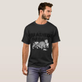 Trashed Panda Funny Drunk Racoon Gets Drunk Meme F T-Shirt (Vorne ganz)