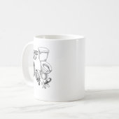 Trashed Panda Funny Drunk Racoon Kaffeetasse (Vorderseite Links)