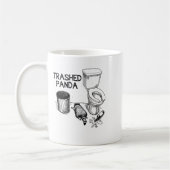 Trashed Panda Funny Drunk Racoon Kaffeetasse (Links)