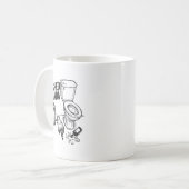 Trashed Panda Funny Drunk Racoon  Kaffeetasse (Vorderseite Links)