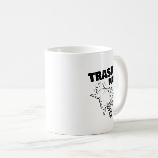 Trashed Panda Funny Drunk Racoon  Kaffeetasse (VorderseiteRechts)