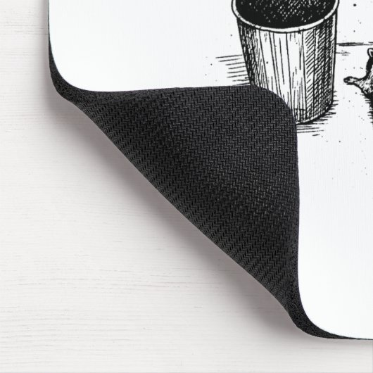 Trashed Panda Funny Drunk Racoon  Mousepad (Ecke)