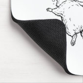 Trashed Panda Funny Drunk Racoon Mousepad (Ecke)