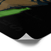 Trashed Panda Is My Srit Animal Funny Trash Racoon Poster (Ecke)