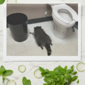 TRASHED PANDA KITCHEN TOWEL GESCHIRRTUCH (Gefaltet)