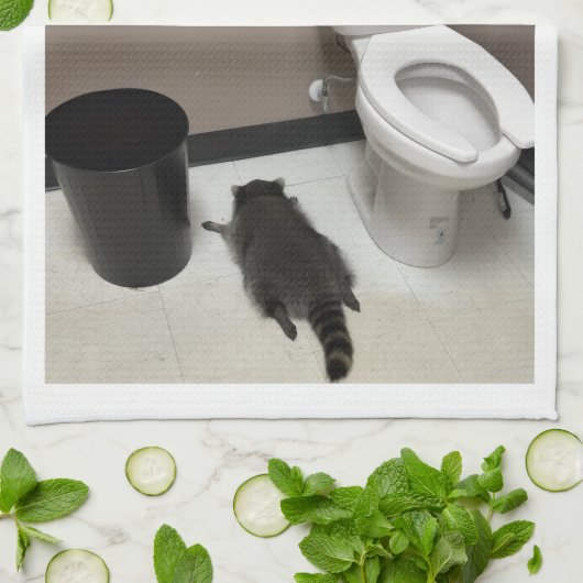 TRASHED PANDA KITCHEN TOWEL GESCHIRRTUCH (Gefaltet)