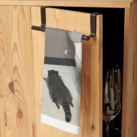 TRASHED PANDA KITCHEN TOWEL GESCHIRRTUCH (Drittel gefaltet)