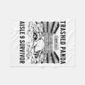 Trashed Panda Liquore Funny Hangover Crazy Drunk R Fleecedecke (Vorderseite (Horizontal))