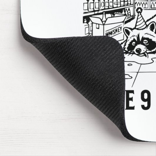 Trashed Panda Liquore Funny Hangover Crazy Drunk R Mousepad (Ecke)