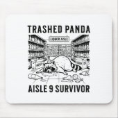 Trashed Panda Liquore Funny Hangover Crazy Drunk R Mousepad (Vorne)