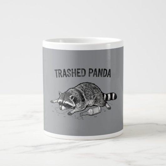 Trashed Panda Mug Jumbo-Tasse (Vorderseite)