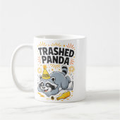 Trashed Panda New Year 2026 Funny Drunk Raccoon  Kaffeetasse (Links)
