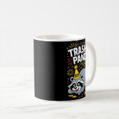 Trashed Panda New Year 2026 Funny Raccoon Design  Kaffeetasse (VorderseiteRechts)