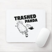Trashed Panda Raccoon Funny Raccoon Gets Drunk Rac Mousepad (Mit Mouse)