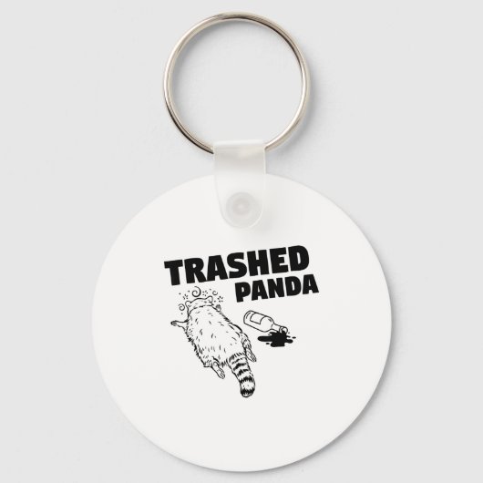 Trashed Panda Schlüsselanhänger (Vorderseite)