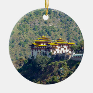 Trashigang Dzong - Ostbhutan Keramik Ornament