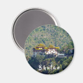Trashigang Dzong - Ostbhutan Magnet (Vorderseite/Rückseite)
