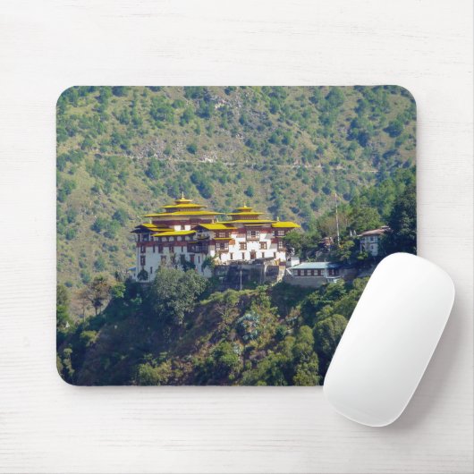 Trashigang Dzong - Ostbhutan Mousepad (Mit Mouse)