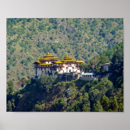 Trashigang Dzong - Ostbhutan Poster (Vorne)