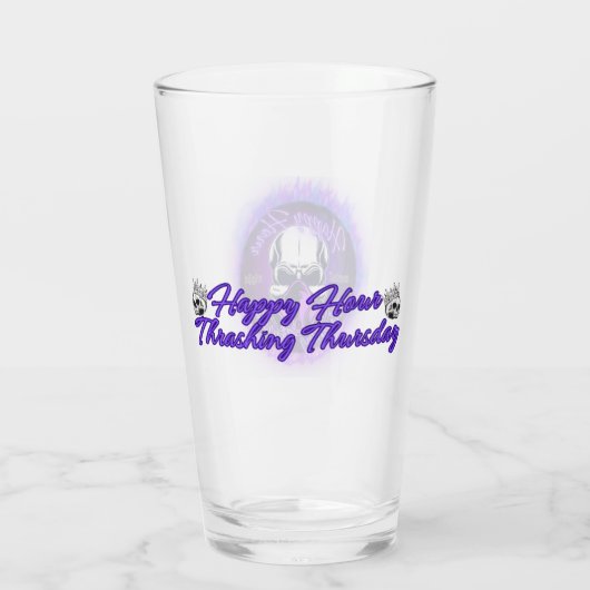 Trashing Donnerstag Glas Cup (Rückseite)