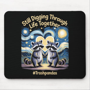 Trashpandas-Paare passend zum Valentinstag Jahrest Mousepad