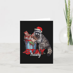 Trashy Christmas Raccoon Xmas Trash Panda Rac blei Karte