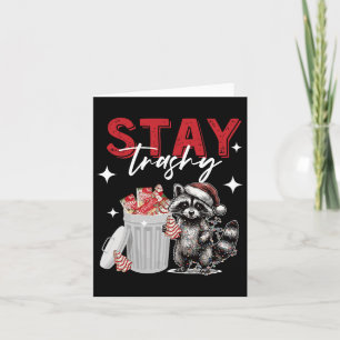 Trashy Christmas Raccoon Xmas Trash Panda Rac blei Karte