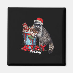 Trashy Christmas Raccoon Xmas Trash Panda Rac blei Magnet