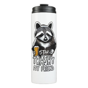 Trashy My Friend Raccoon bleibe Thermosbecher