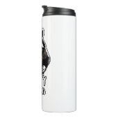 Trashy My Friend Raccoon bleibe Thermosbecher (Nach rechts gedreht)