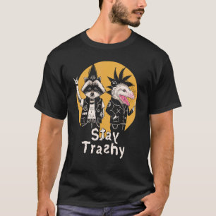 Trashy Opossum Raccoon Rock bleibe T-Shirt