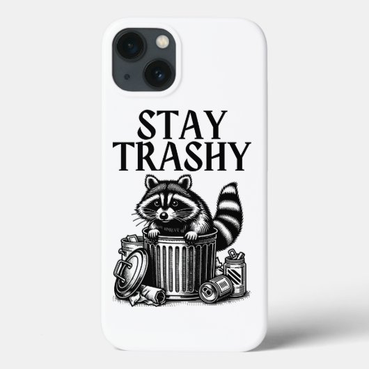 Trashy Raccoon bleibe Case-Mate iPhone Hülle (Rückseite)