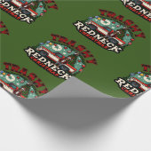 Trashy Redneck Weihnachten Geschenkpapier (Ecke)