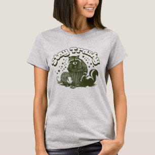 Trashy-Waschbär bleibe T-Shirt