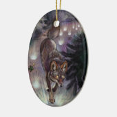 Trassenleuchte Coyote Keramik Ornament (Links)