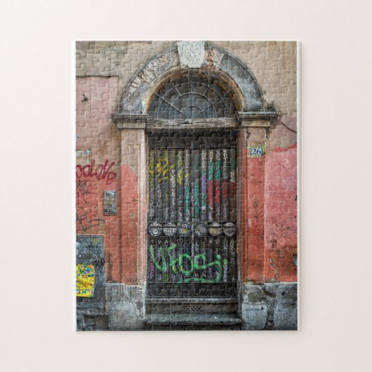 Trastevere Door, Rom Puzzle (Vertikal)