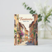 Trastevere Italien Postkarte (Stehend Vorderseite)