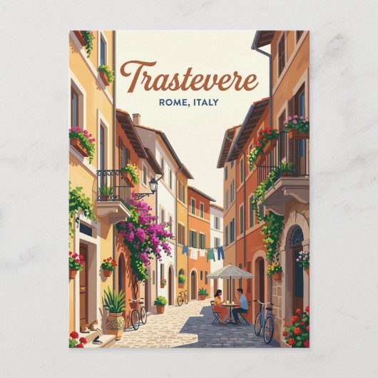 Trastevere Italien Postkarte (Vorderseite)